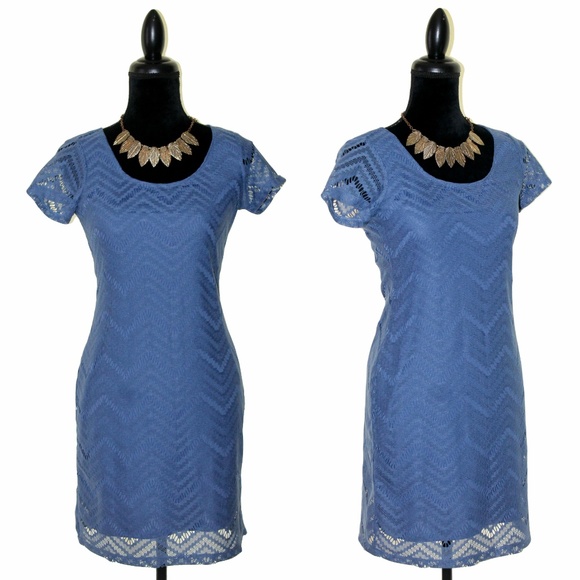 NWT Tiana B. Crochet Overlay Dress - Picture 1 of 6